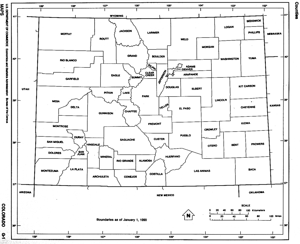 Colorado Black and White Outline Map, United States Full size Gifex