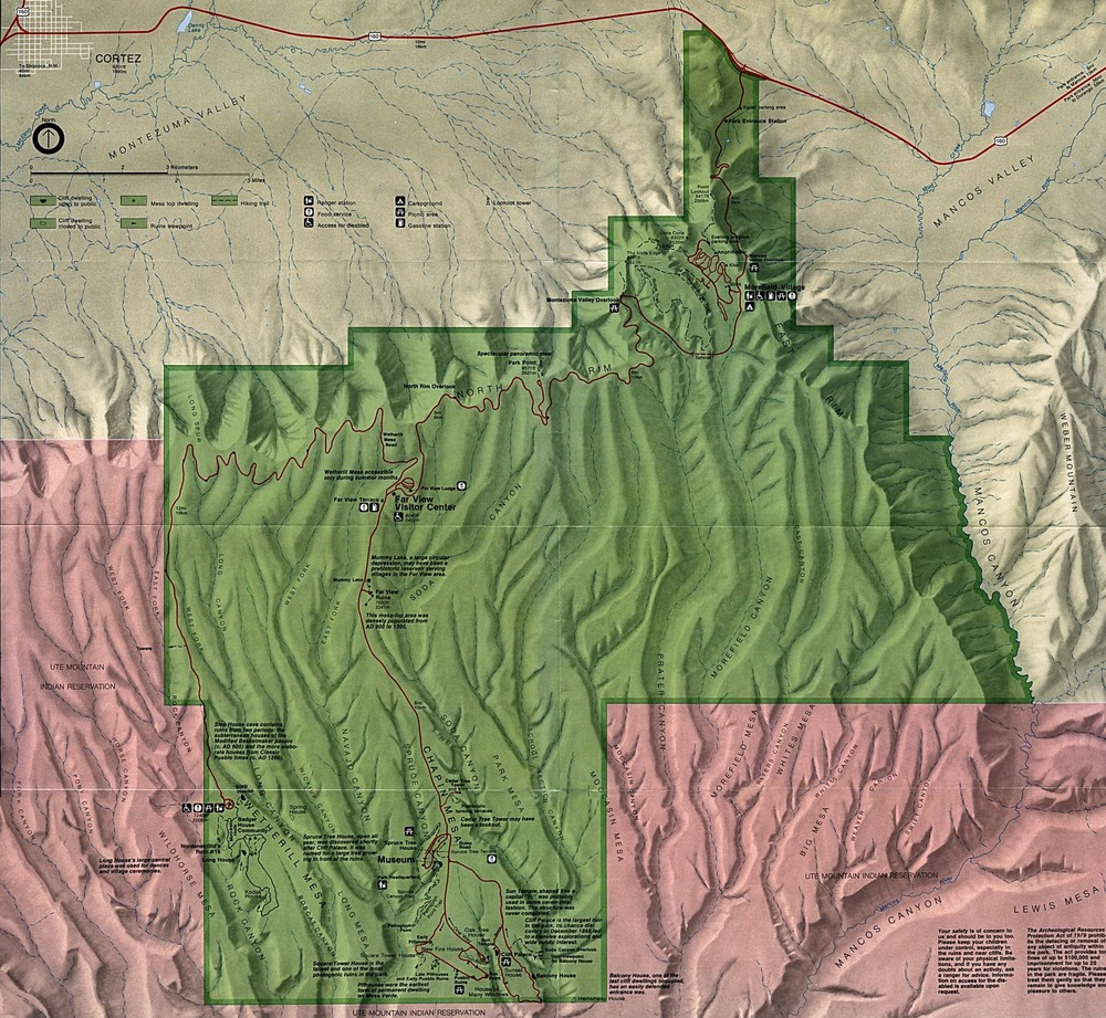 Mesa Verde National Park Map Full size Gifex