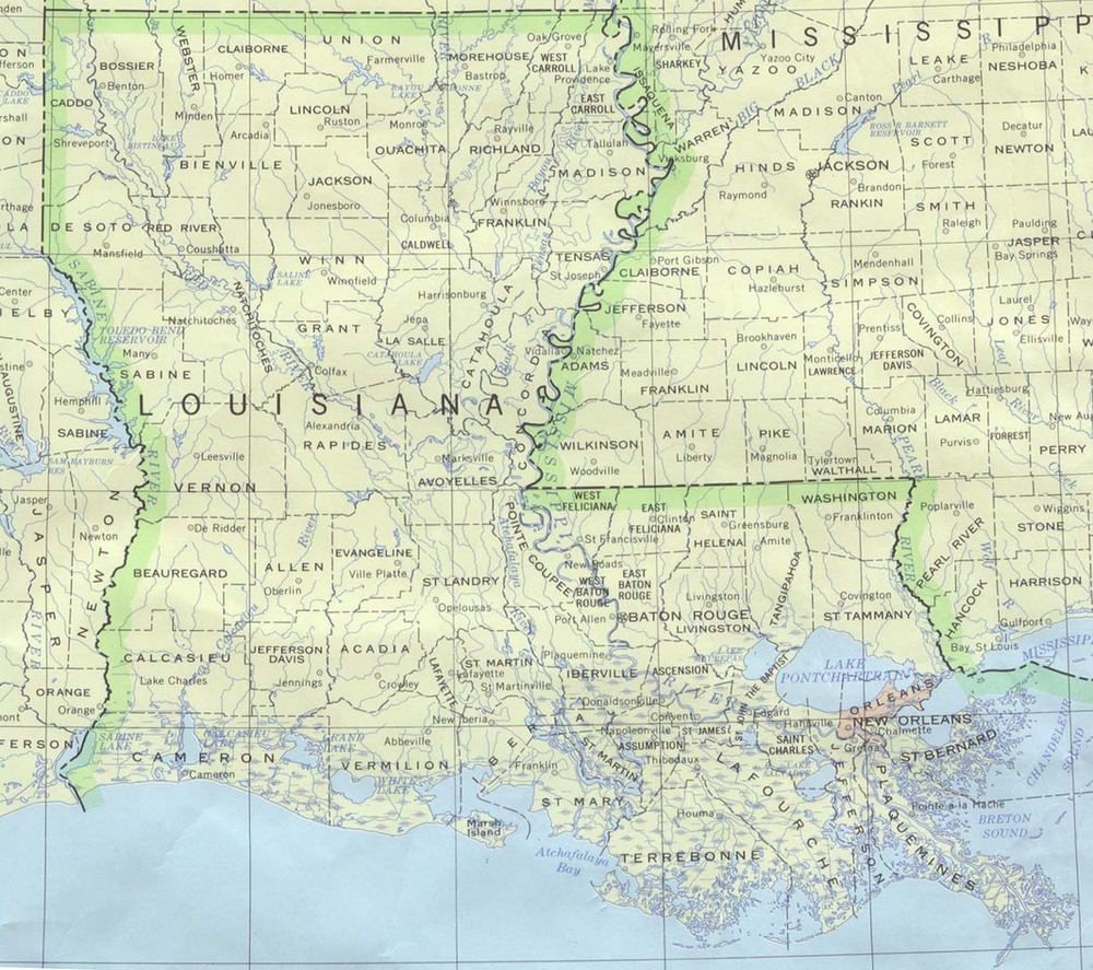 Political Map Of Louisiana United States Full Size Gifex Political Map Of Louisiana United States 