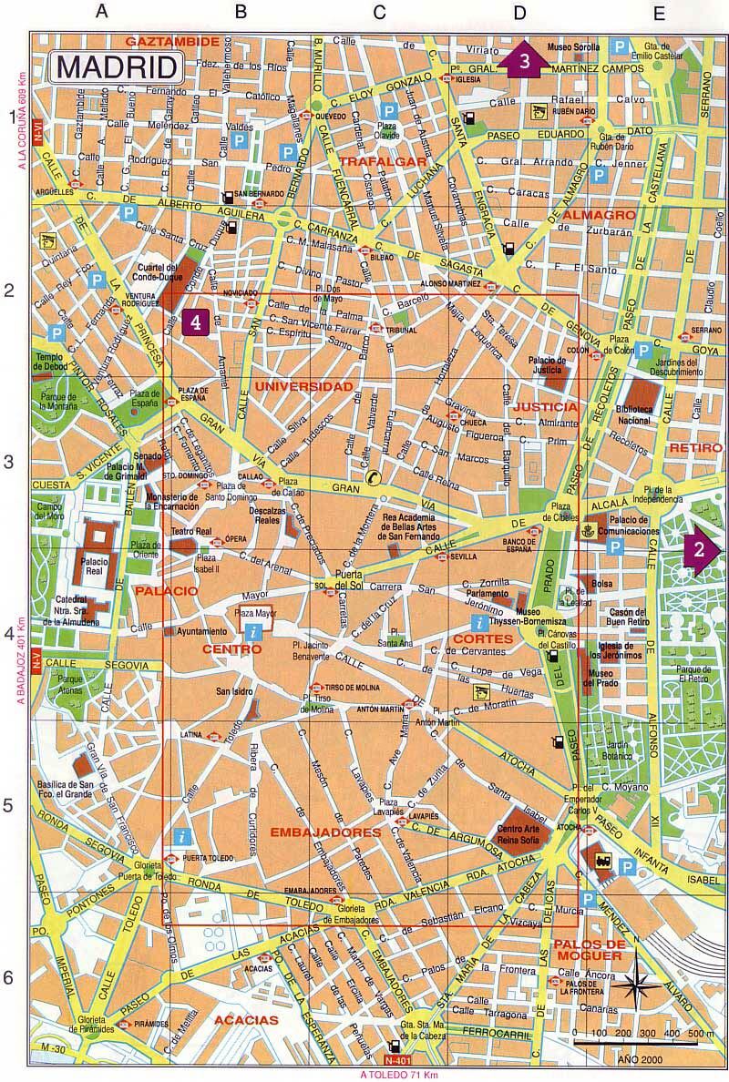 Madrid map - Full size | Gifex