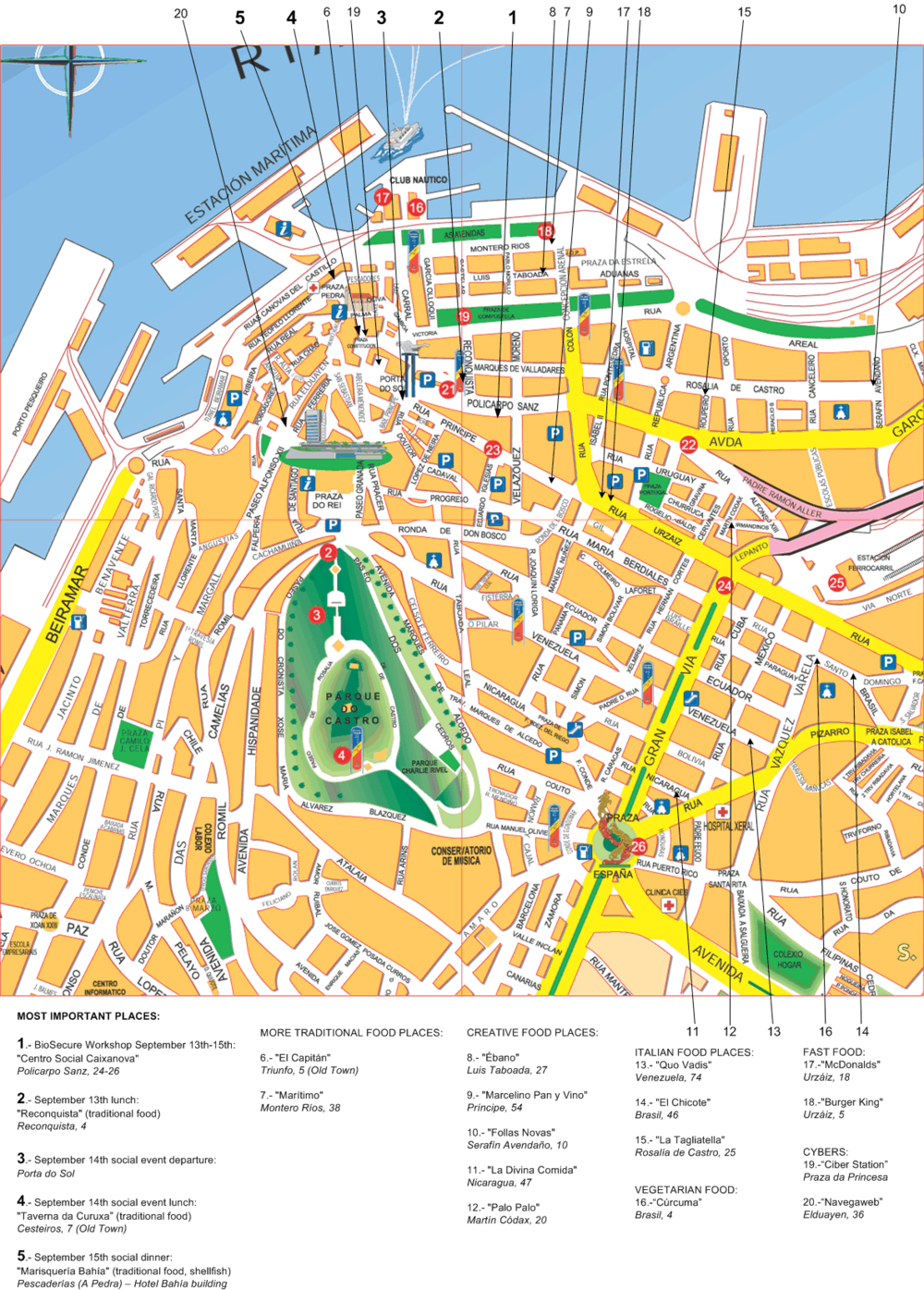 Vigo tourist map - Full size  Gifex