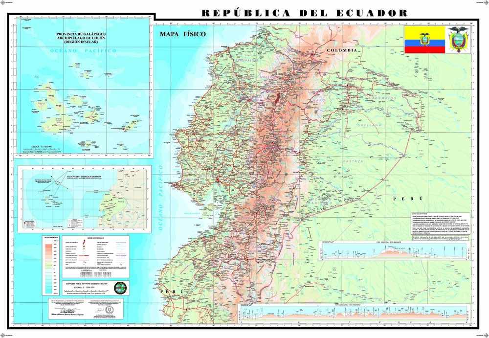 Physical Map Of Ecuador Full Size Gifex Physical Map Of Ecuador 