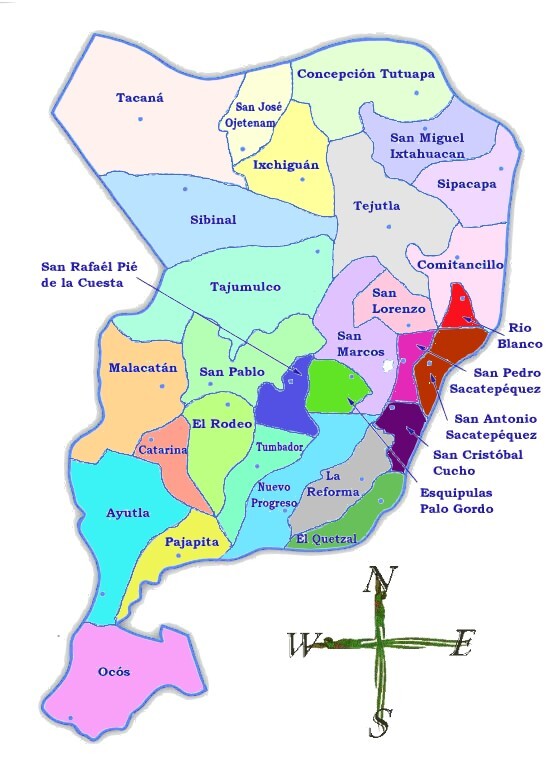 Ixchiguan San Marcos Guatemala Map Political Map Of San Marcos - Full Size | Gifex