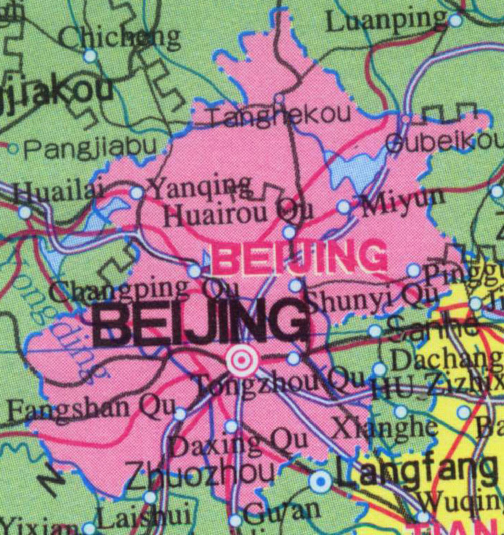 Beijing Municipality Map Full size Gifex