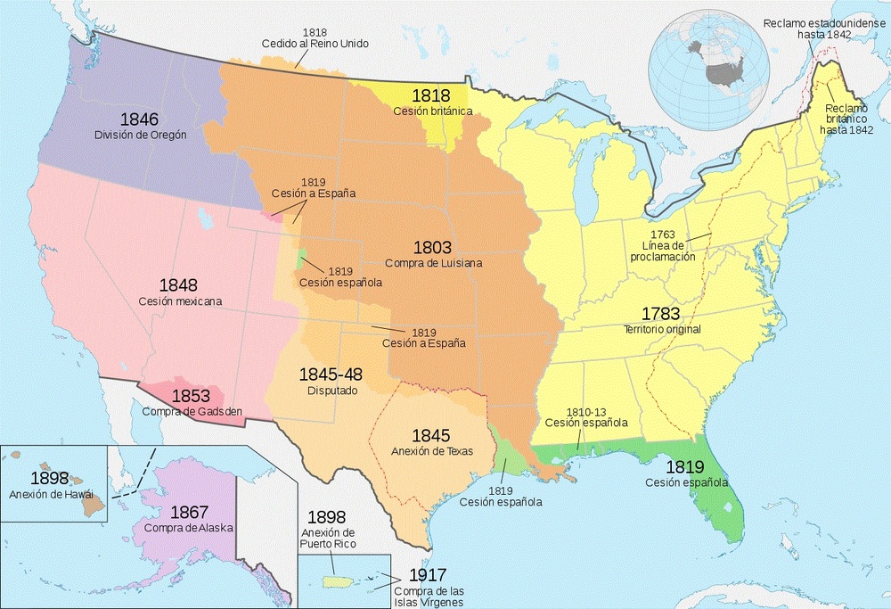 Adquisiciones Y Conquistas Territoriales De Los Estados Unidos Tama O Adquisiciones Y Conquistas Territoriales De Los Estados Unidos