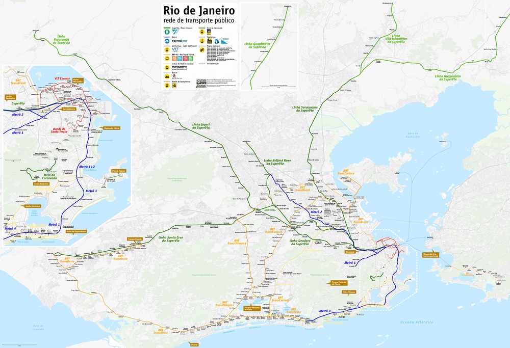 Mapa Del Transporte Publico De Rio De Janeiro Gifex