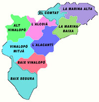 Alicante - Province of Alicante map | Gifex