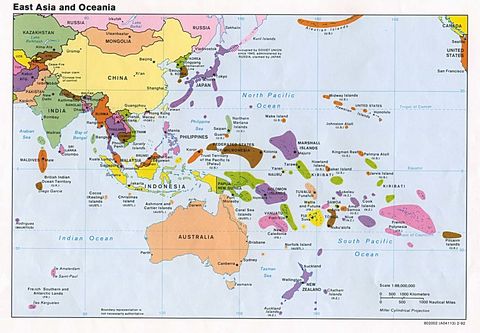 mapa fisico de asia y oceania Asia del Este y Oceania | Gifex mapa fisico de asia y oceania Asia del Este y Oceania | Gifex