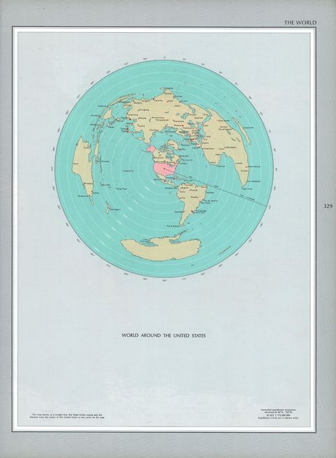 World map centered around the United - World Map Centered Around The United States 