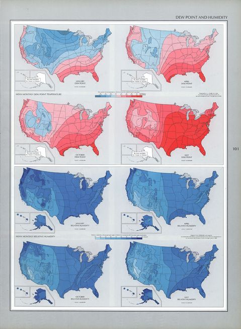 United States Dew Point and Humidity - United States Dew Point And Humidity