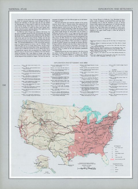 Exploration and Settlement, United States 1835 - 1850  Gifex
