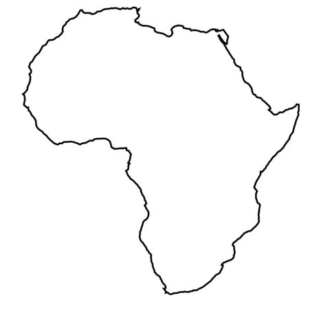 Africa Outline Map Gifex