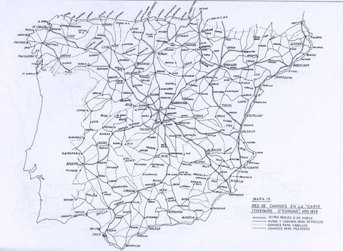 Spain road map 1830