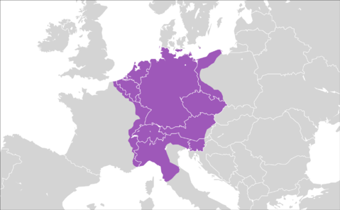 Holy Roman Empire Modern Map The Holy Roman Empire Around 1600 | Gifex