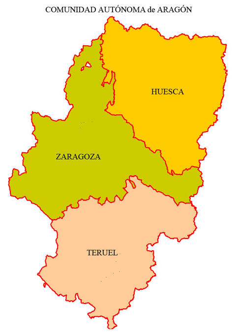 Provincias de Aragón - Aragón | Gifex