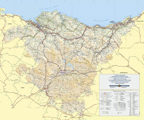 mapa carreteras euskadi pdf Basque Country   Basque Country map | Gifex