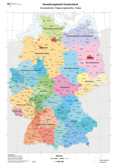 Districts of Germany 2011