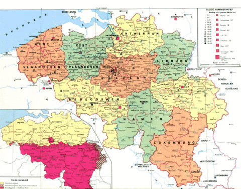 belgium map