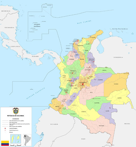 View Geografico Mapa Politico De Colombia Images
