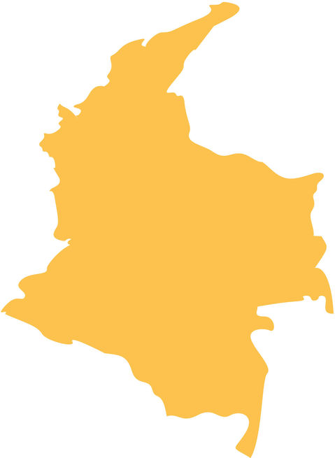 Colombia Outline Map Ex