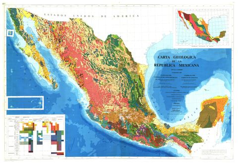 geological map of mexico 1992