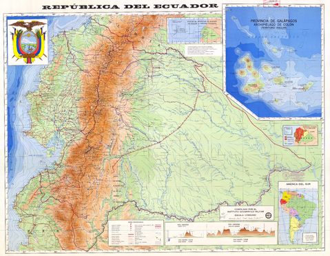 Physical Map Of Ecuador Gifex Physical Map Of Ecuador 