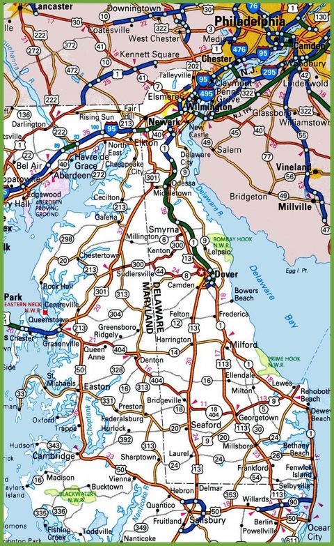 Mapa De Delaware Usa Delaware Map | Gifex