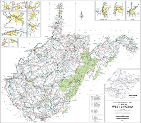 West Virginia Road Map Gifex West Virginia Road Map