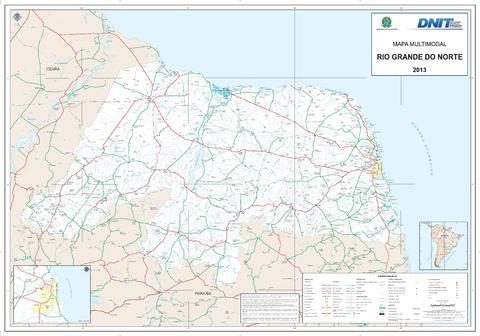 State Of Rio Grande Do Norte Road Map Gifex