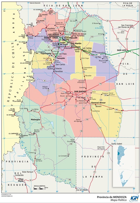 Mendoza map | Gifex