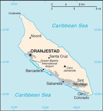 Aruba Small Scale Map