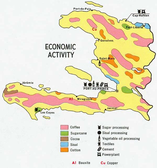 Haiti - Mapa Económico