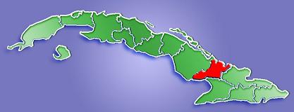 Las Tunas Province Map, Cuba