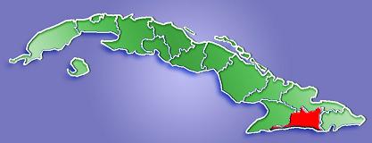 Mapa de Localización Provincia de Santiago de Cuba, Cuba