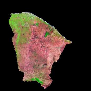 Mapa Satelital Foto Imagen Satelite Del Estado De Ceara Brasil