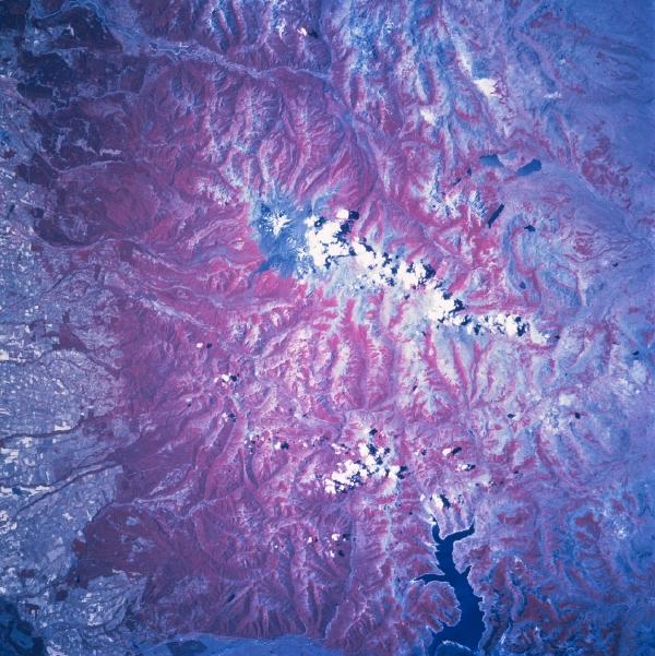 Mapa Satelital, Foto, Imagen Satelite de Nevados De Chillan, Chile