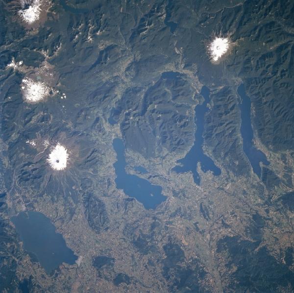 Mapa Satelital, Foto, Imagen Satelite de Villarrica, Calafquen, Panguipulli, y Riñihue, Chile