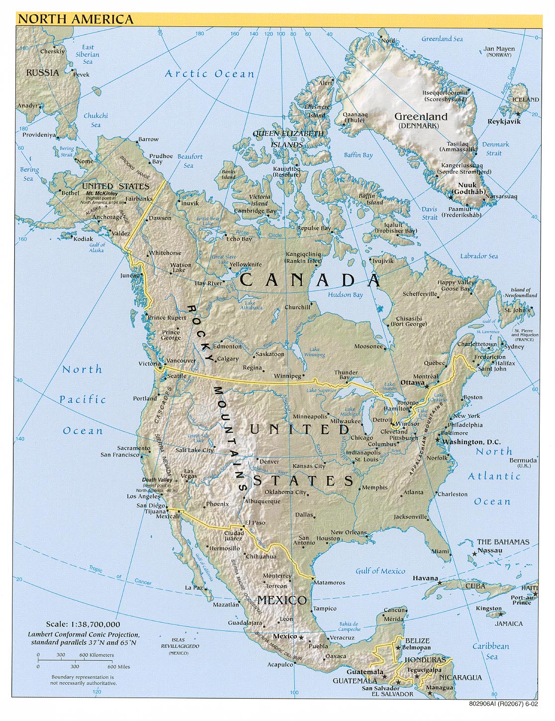 North America (Reference Map)