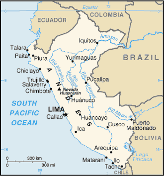 Peru Small Scale Map