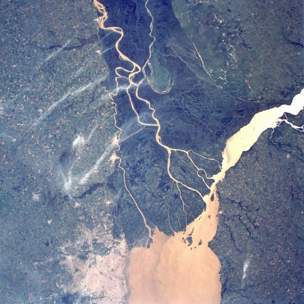 Photo, Image et Carte Satellite du Delta de la Rivière Paraná, Argentine