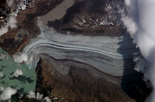 Photo, Image et Carte Satellite du Glacier Viedma, Argentina