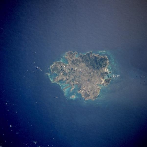 Photo, Image et Carte Satellite des Îles Antigua et Leeward, (Antigua & Barbuda)