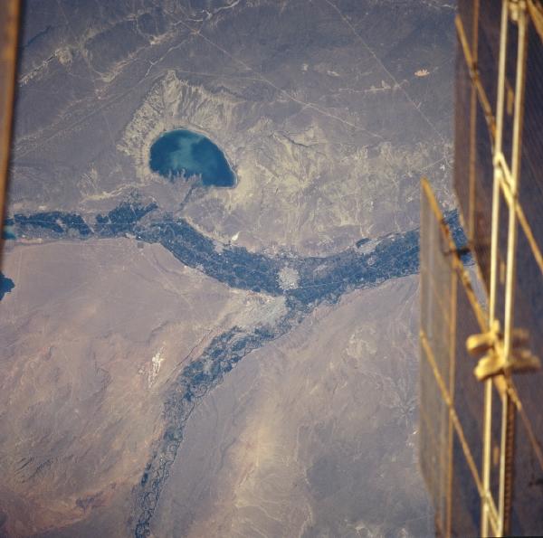Photo, Image et Carte Satellite du Lac Pellegrini, Rio Negro, Argentine