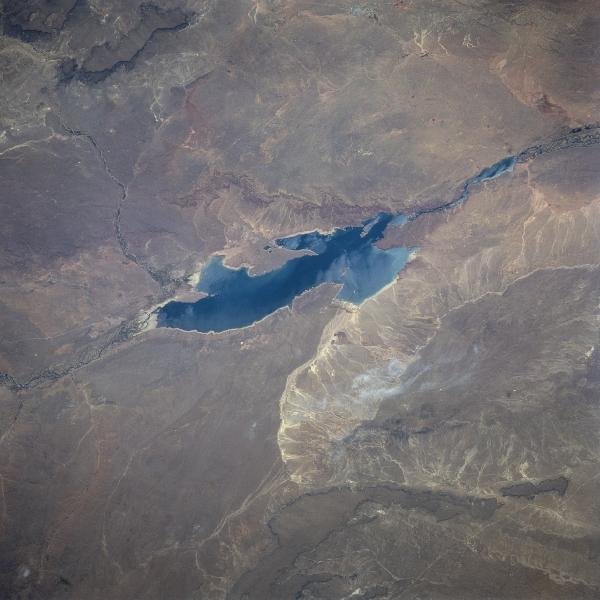 Photo, Image et Carte Satellite du Réservoir Ezequil Ramos Mexia, Argentine