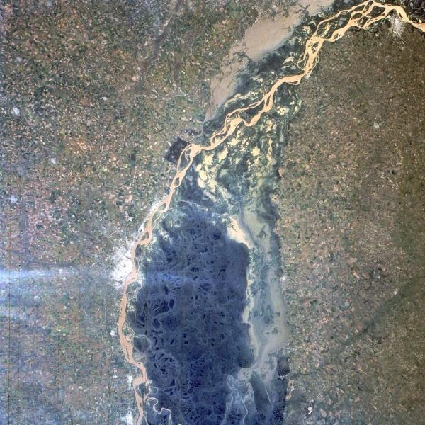 Photo, Image et Carte Satellite de la Rivière Paraná, Argentine