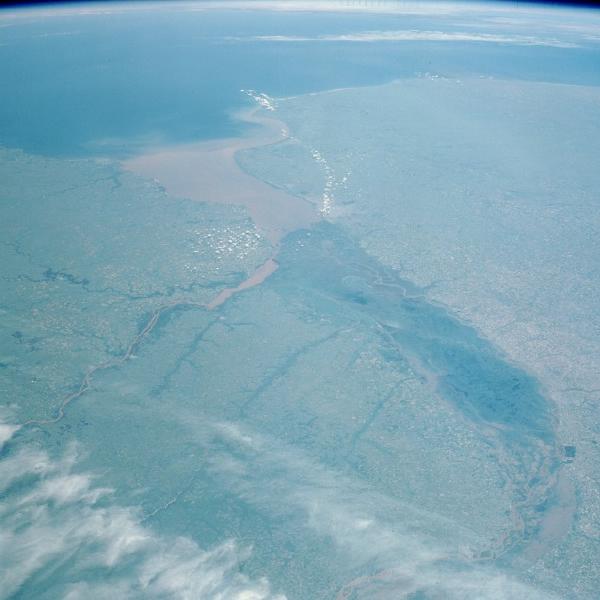 Photo, Image et Carte Satellite de la Rivière de la Plata, Argentine