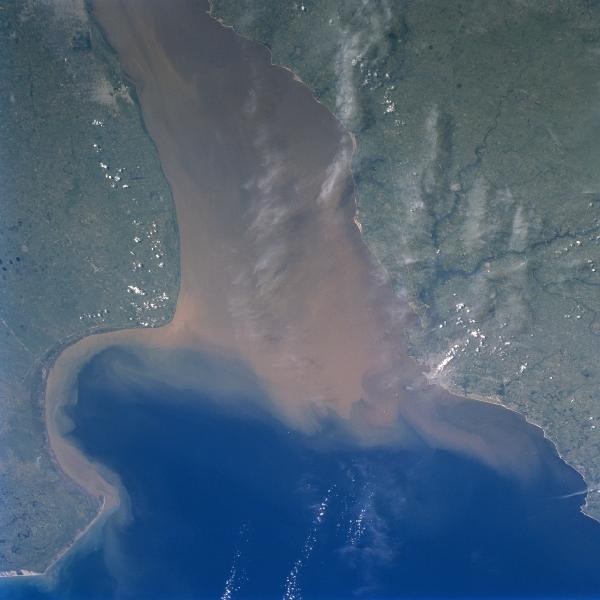 Photo, Image et Carte Satellite de la Rivière de la Plata, Uruguay