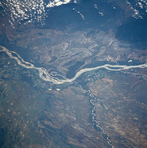 Photo, Image et Carte Satellite des Rivières Orinoco, Capanaparo et Cinaruco, Vénézuela