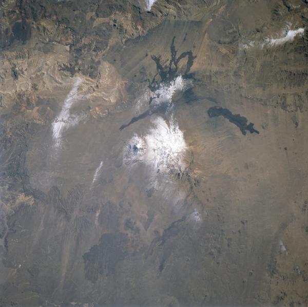 Photo, Image et Carte Satellite du Volcan Payun, Argentine