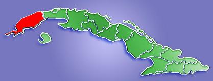 Pinar del Río Province Map, Cuba